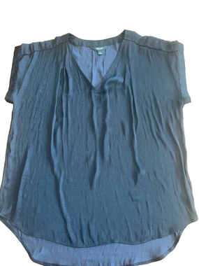 NWT: Simply Vera: Black V-Neck Short Sleeve Blouse: Size Large